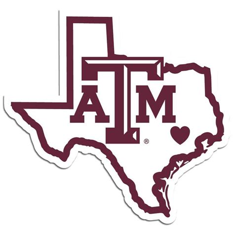 Texas A And M Aggies Home State Decal Texas Aandm Aggies Texas Aandm Logo