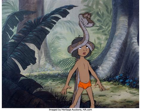 The Jungle Book Mowgli And Kaa Production Cel Walt Disney Lot