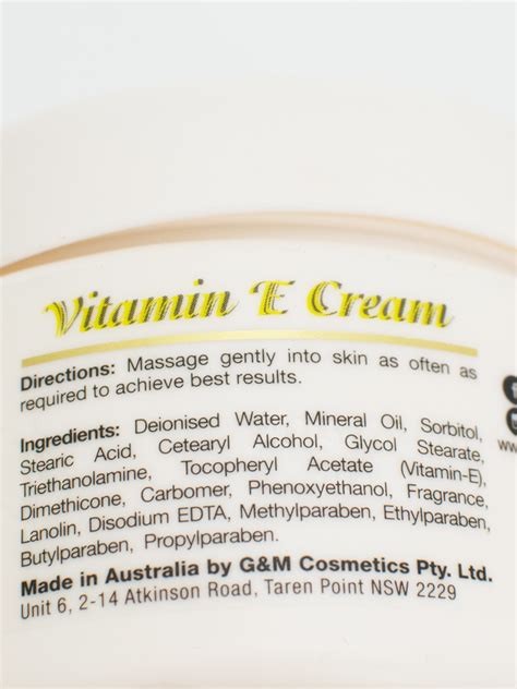 Australia Vitamin E Skin Repair Cream 250g Wintertime