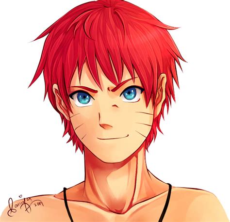 Commission Red Haired Naruto By Xilverxparkle On Deviantart