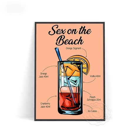 affiche cocktail sex on the beach affiches posters affichesposters