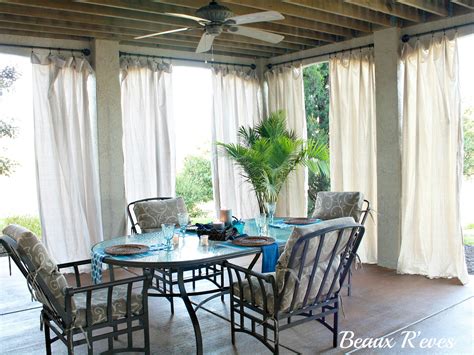 Beaux Reves No Sew Outdoor Curtains