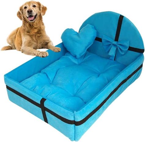 Gcsey Pet Dog Bedcute Plush Cushion Pet Dog House Nest With Mat Pet
