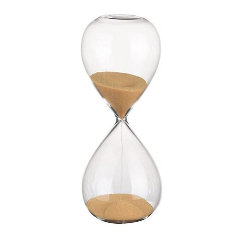 Transparent Glass Hourglass Timer 10 Minutes Time T Sandglass Sand