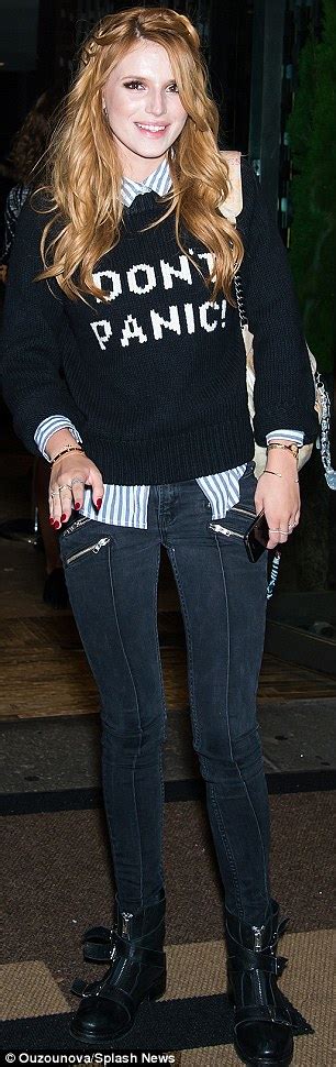 Bella Thorne Wears Samesweater Twice In Week For Nyfw Daily Mail Online