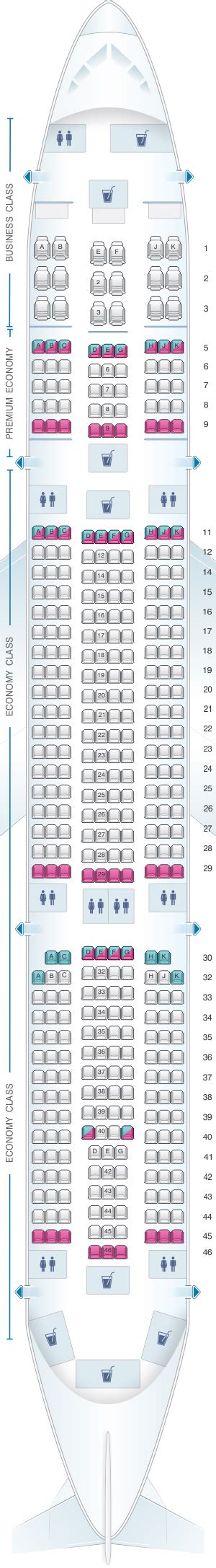Airbus A350 900 Seat Map Air France Image To U