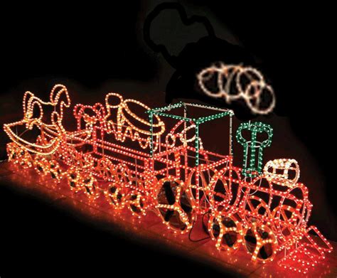 Santa's green tractor & toy wagon: Animated Train Christmas Lights Pictures, Photos, and ...