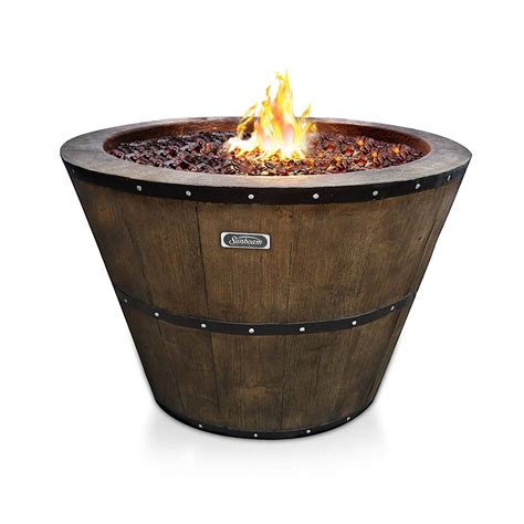 Sunbeam Premium 36 4 Wine Barrel Fire Pit Wine Barrel Fire Pit Barrel Fire Pit Fire Pit