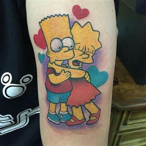 Pin De Lila Colorado En Just Me Lml Tatuaje De Los Simpsons Tatuajes