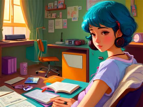 High Res Images Lofi Girl Study In Room