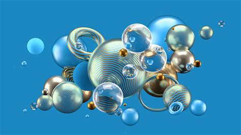 Beautiful Abstract Background With Balls And Lines On Behance