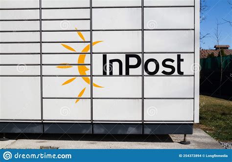 Inpost Logo Sign On Paczkomat Smart Electronic Steel Parcel Locker