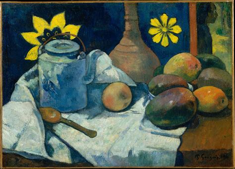 Paul Gauguin Still Life With Teapot And Fruit The Metropolitan