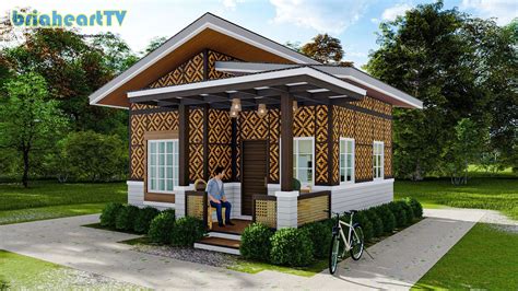 Amakan House Design 36 Sqm With 2 Bedroom Half Concrete Design