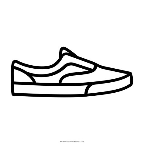 Desenho De Tênis Para Colorir