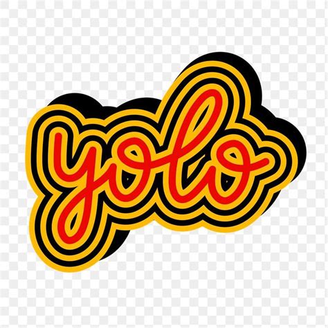 Cool Yolo Word Design Element Free Image By Techi