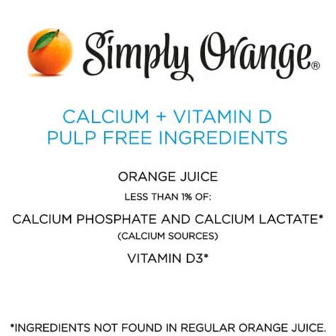 Simply All Natural Orange Juice With Calcium 263 Liter Metro Market