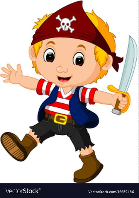 Illustration Of Kid Boy Pirate Cartoon Download A Free Preview Or High