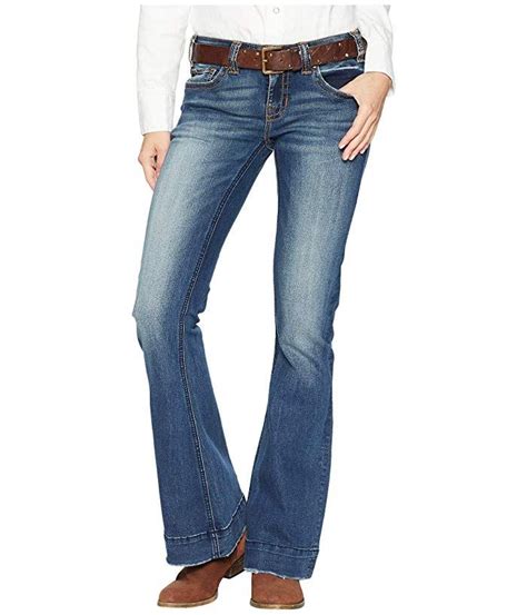 Rock And Roll W8 7683 Cowgirl Trouser Jeans In Dark Vintage Wash Cowgirl Delight Trouser Jeans