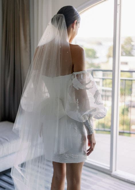 Theodore Pearl Wedding Veil Tania Maras Bridal