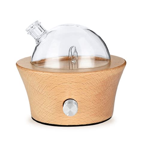 Solid Wood Essential Oil Aromatherapy Diffuser Handmade Glass Nebulizer No Water Cold Diffuser