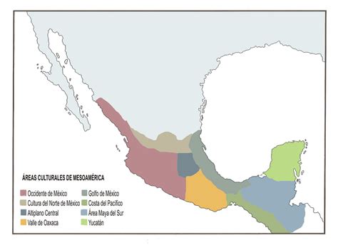 Cuales Son Las Areas Culturales De Mexico Antiguo Tados