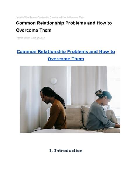 Common Relationship Problems And How To Overcome Thempdf