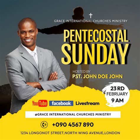 Copy Of Pentecostal Sunday Flyer Postermywall
