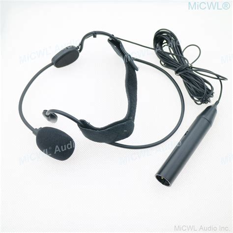 Dynamic Me3 Headset Microphone Xlr 3pin Phantom Power Head Wear Mic For