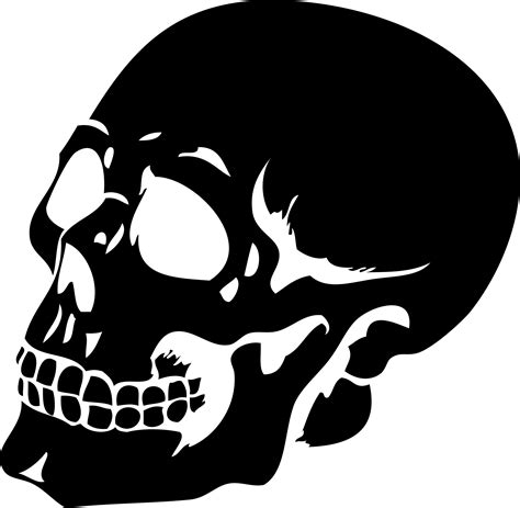 This Scary Human Skull Silhouette Wall Sticker Will Add A Gothic Twist