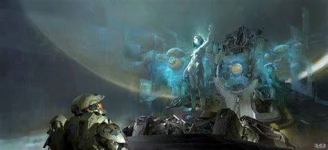 Halo Infinite Concept Art Featuring Transformed Cortana Rhalo