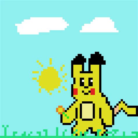 I Made A Pixel Art Of Pikachu Pokemonart