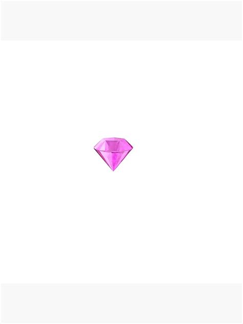 Pink Diamond Emoji Art Print For Sale By Softpeachies Redbubble