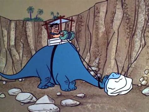Fred Flintstone At Work In The Quarry
