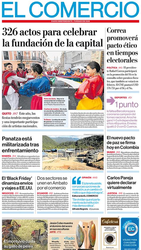El Comercio Ecuador Jueves 24 De Noviembre De 2016 Infobae