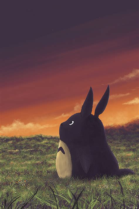 Ao21 Totoro Art Animation Cute