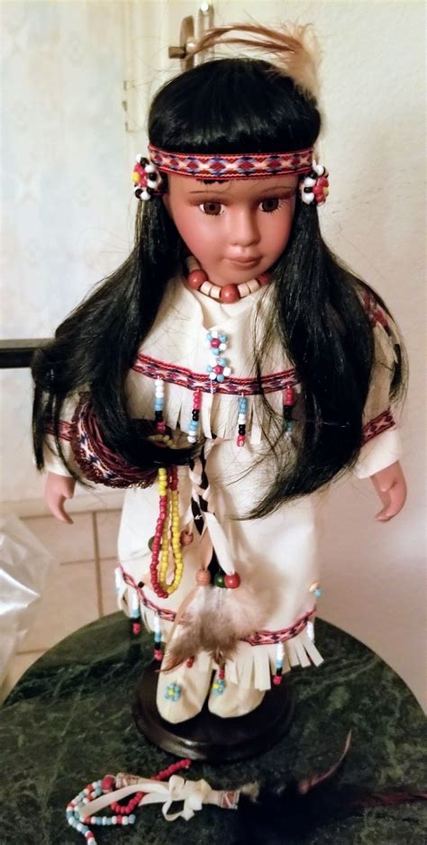 Heritage Signature Collection Native American Porcelain Doll 4 From A