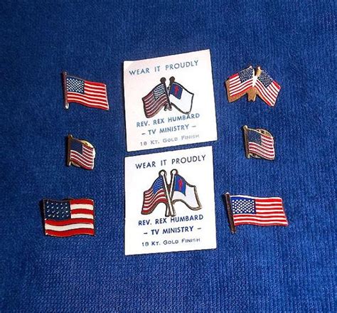8 Vintage Flag Pins And Tie Tacks Patriotic Wear It Etsy Vintage