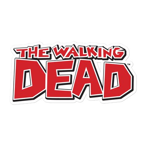 The Walking Dead Logo Bubble Free Sticker Skybound Entertainment