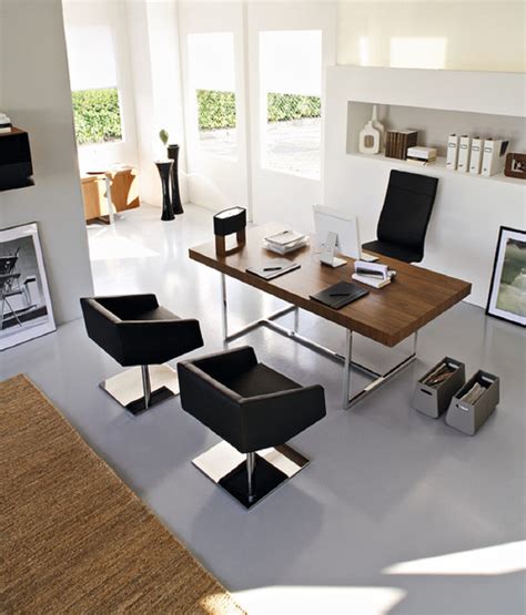Modern Home Office To Play With Furniture And Lighting