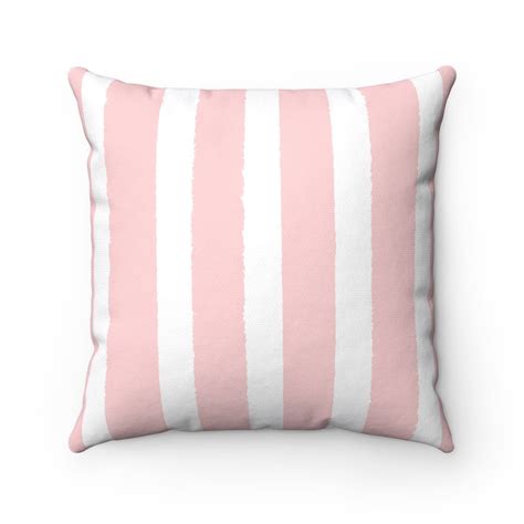 Outdoor Throw Pillow Blush Pink Outdoor Pillow Pink Stripe Etsy