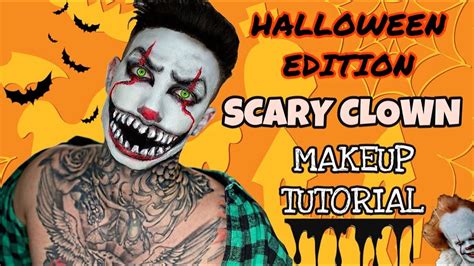 Scary Clown Makeup Tutorial Halloween Edition Youtube