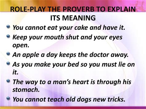 Proverbs are often metaphorical and use formulaic language. Using proverbs in the english classroom - презентация онлайн