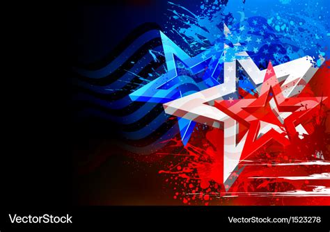 Abstract American Flag Background Royalty Free Vector Image