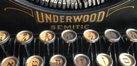 The Lost History Of The Yiddish Typewriter The Jewish Translator