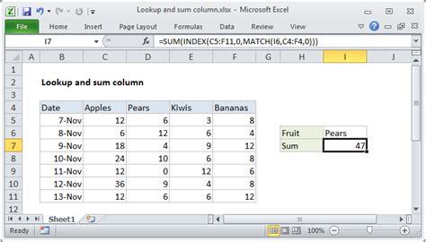 How To Sum Multiple Rows In Excel Using Vlookup Worksheets Joy