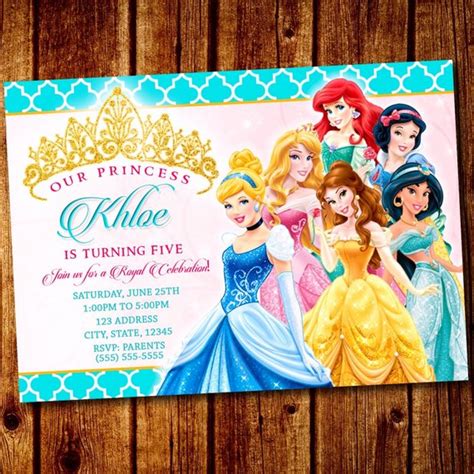 Fall In Love With These Disney Princess Party Invitations Catch My Party