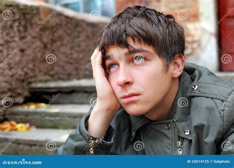 Sad Young Man Stock Image Image Of Single Hurt Confused 22614125