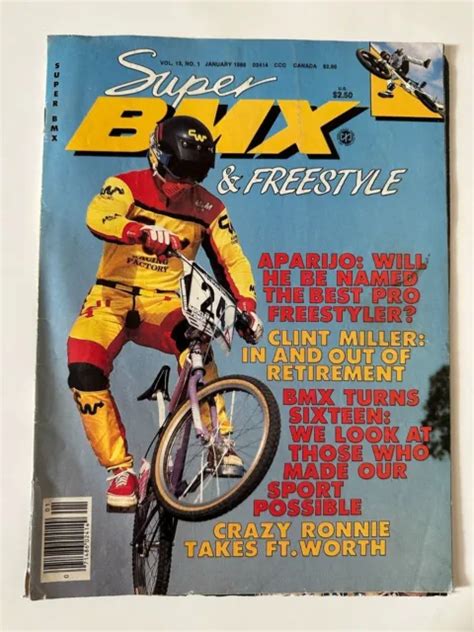 Super Bmx And Freestyle Magazine Jan 1986 Old School Bmx Haro Hutch