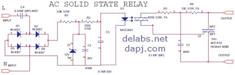 Ac Ac Ssr Solid State Relay Delabs Schematics Electronic Circuits